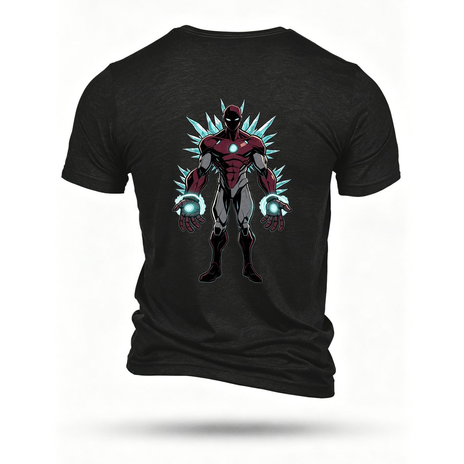 Black T-shirt, back print