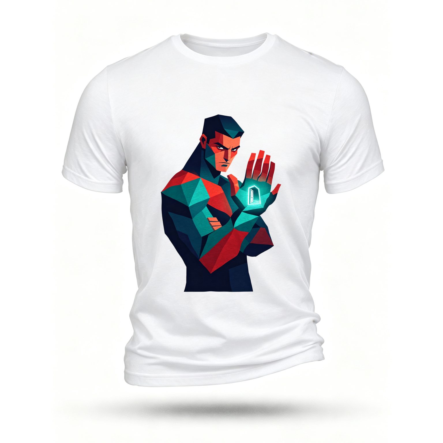 White T-shirt, front print