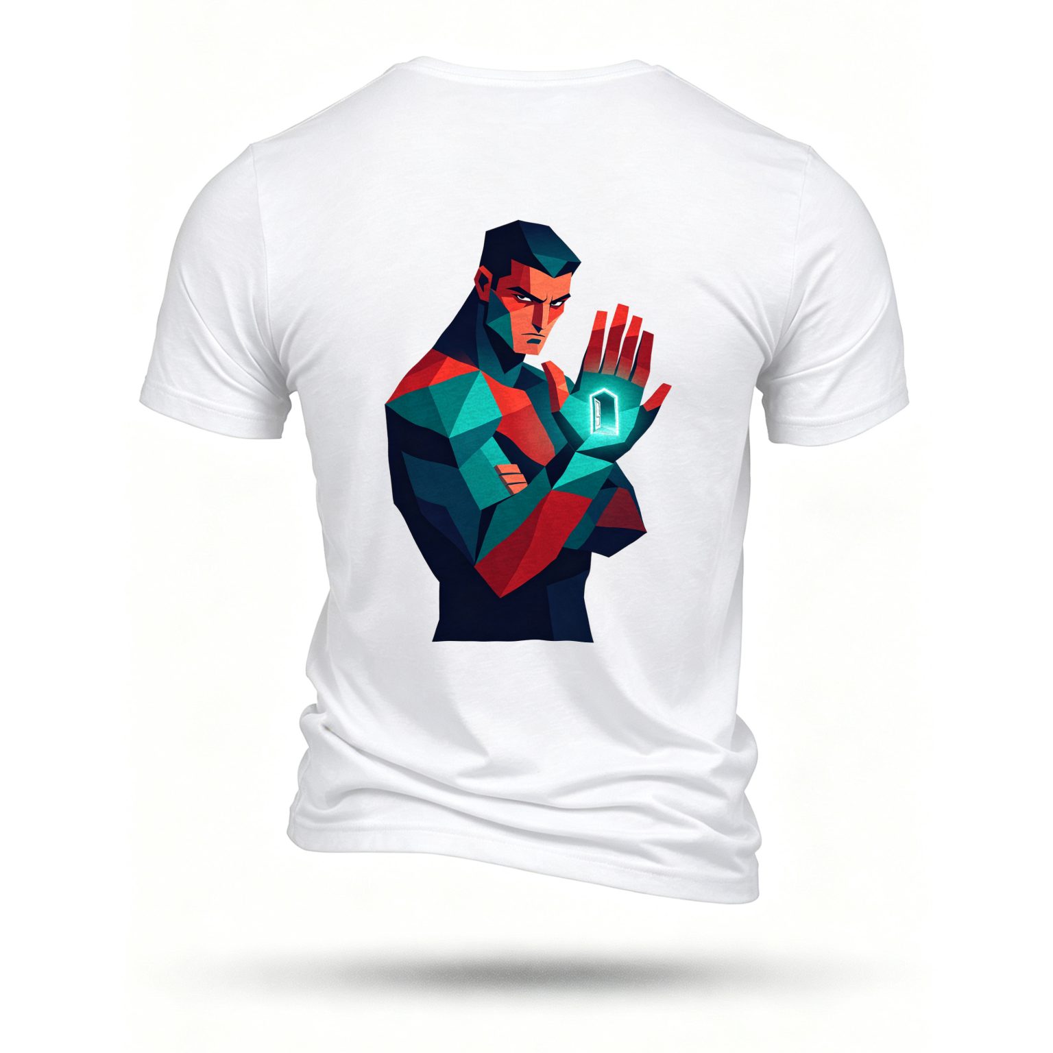 White T-shirt, back print