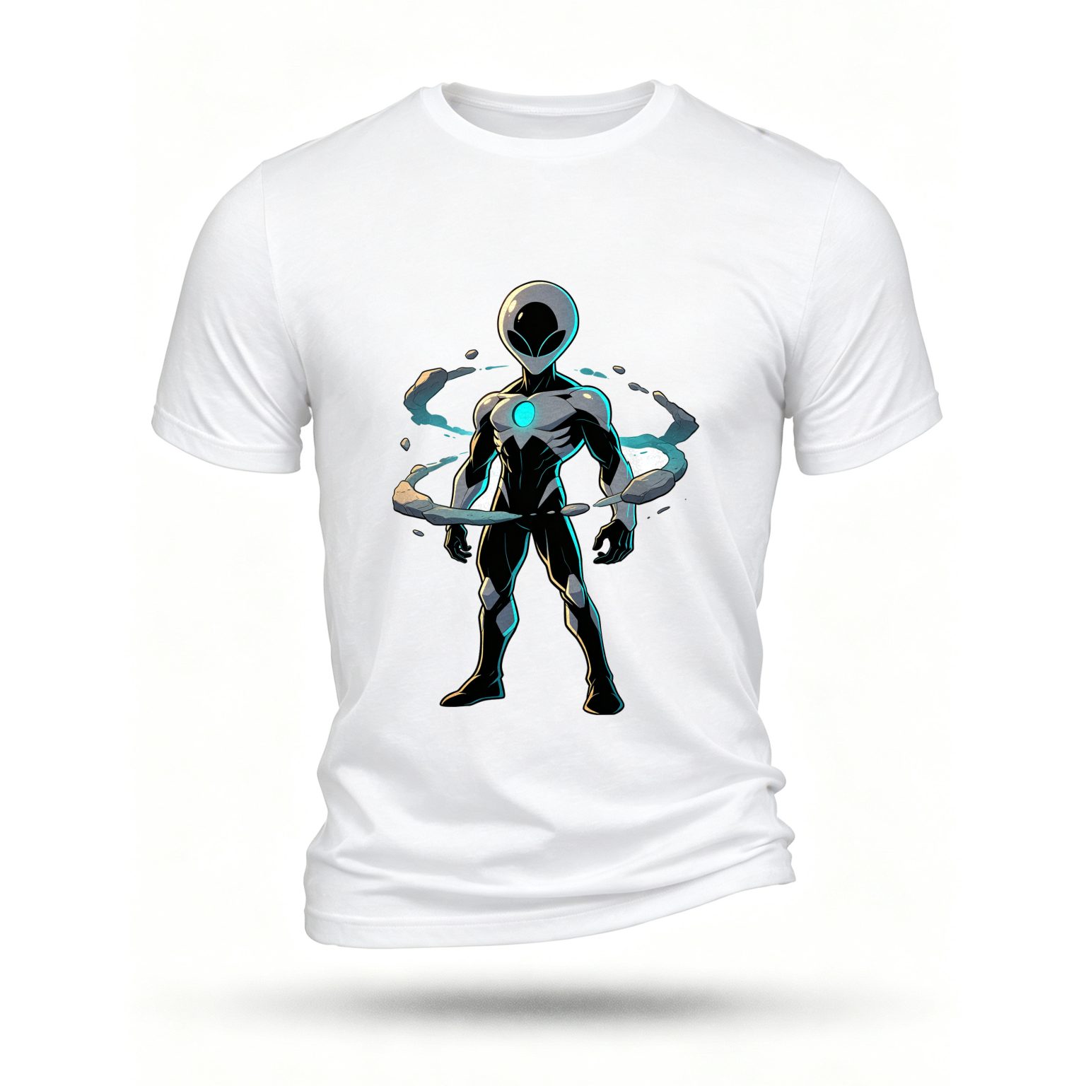 White T-shirt, front print