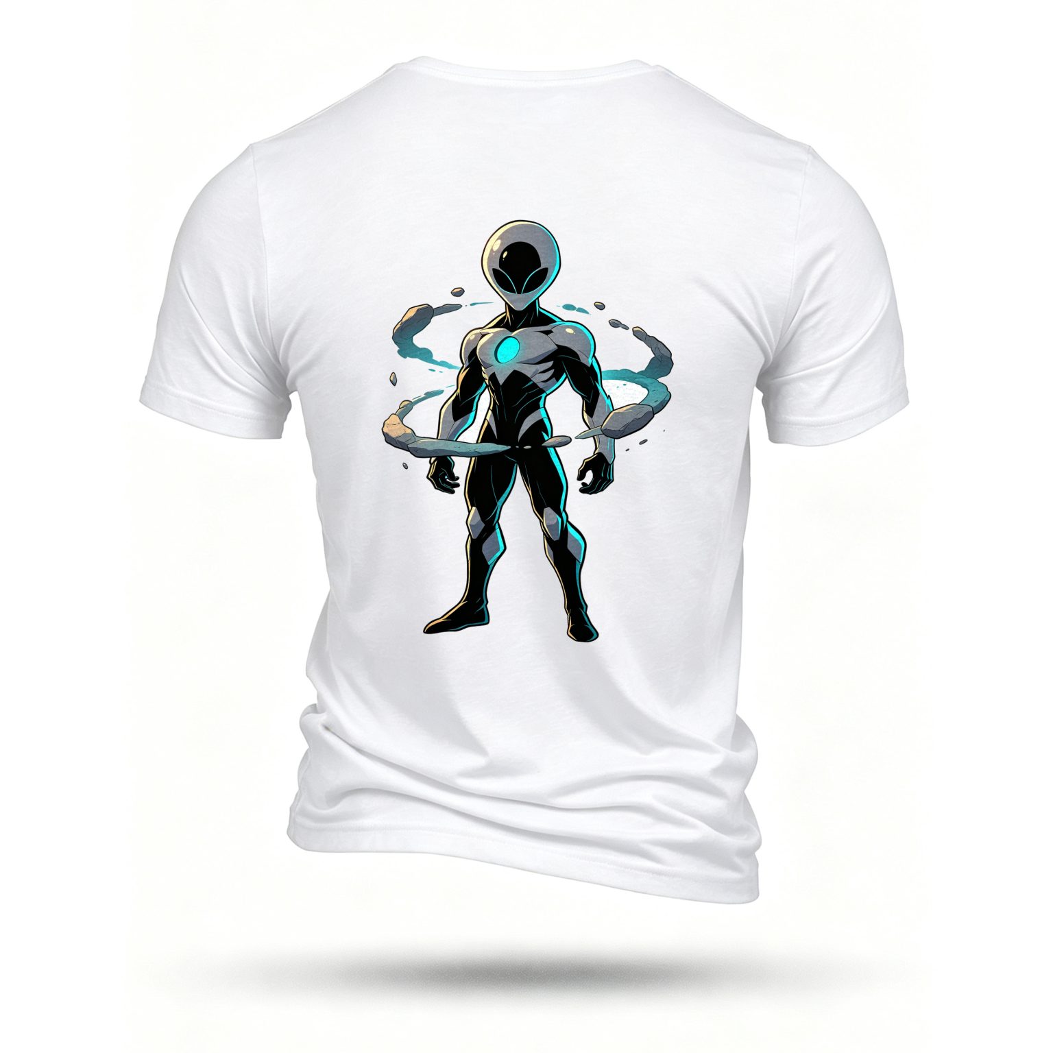 White T-shirt, back print
