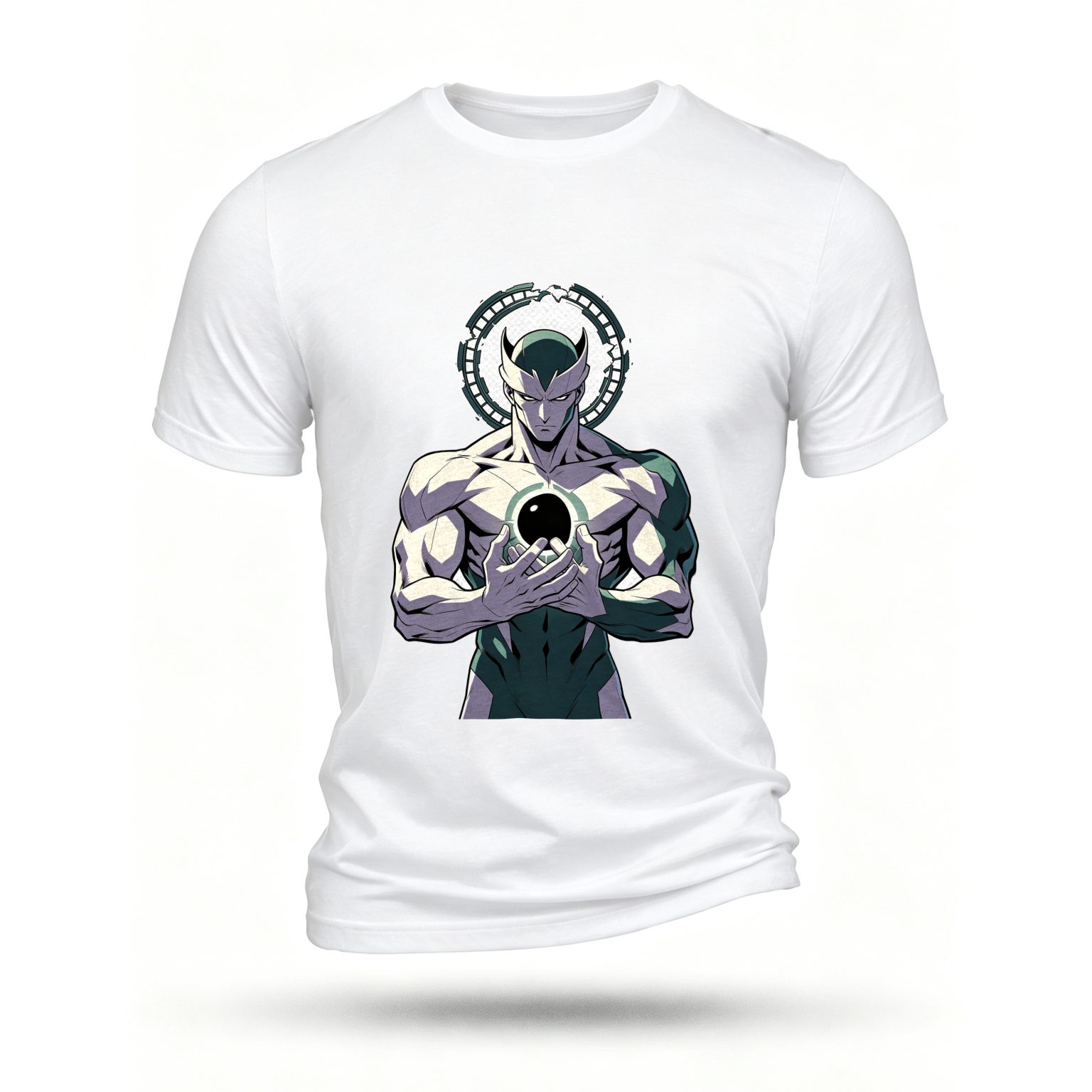 White T-shirt, front print