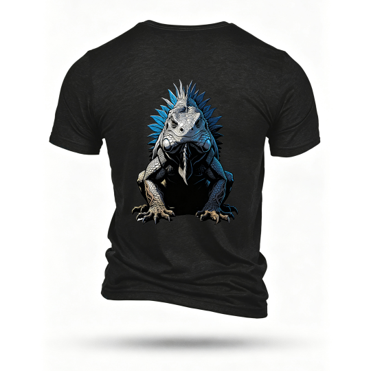 Black T-shirt, back print