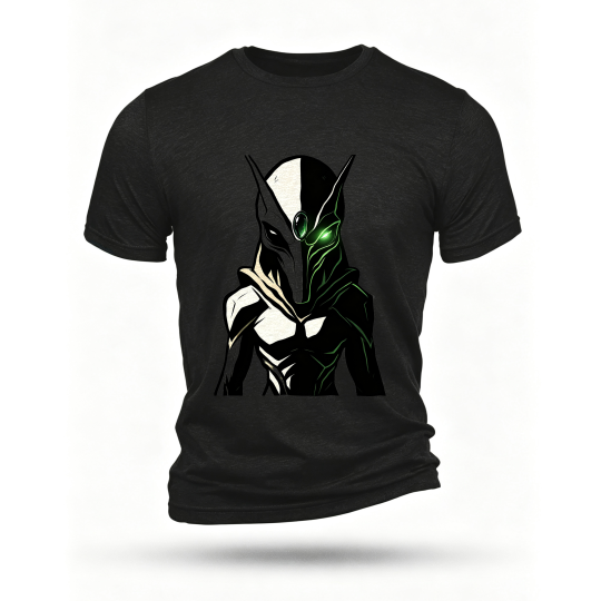 Black T-shirt, front print