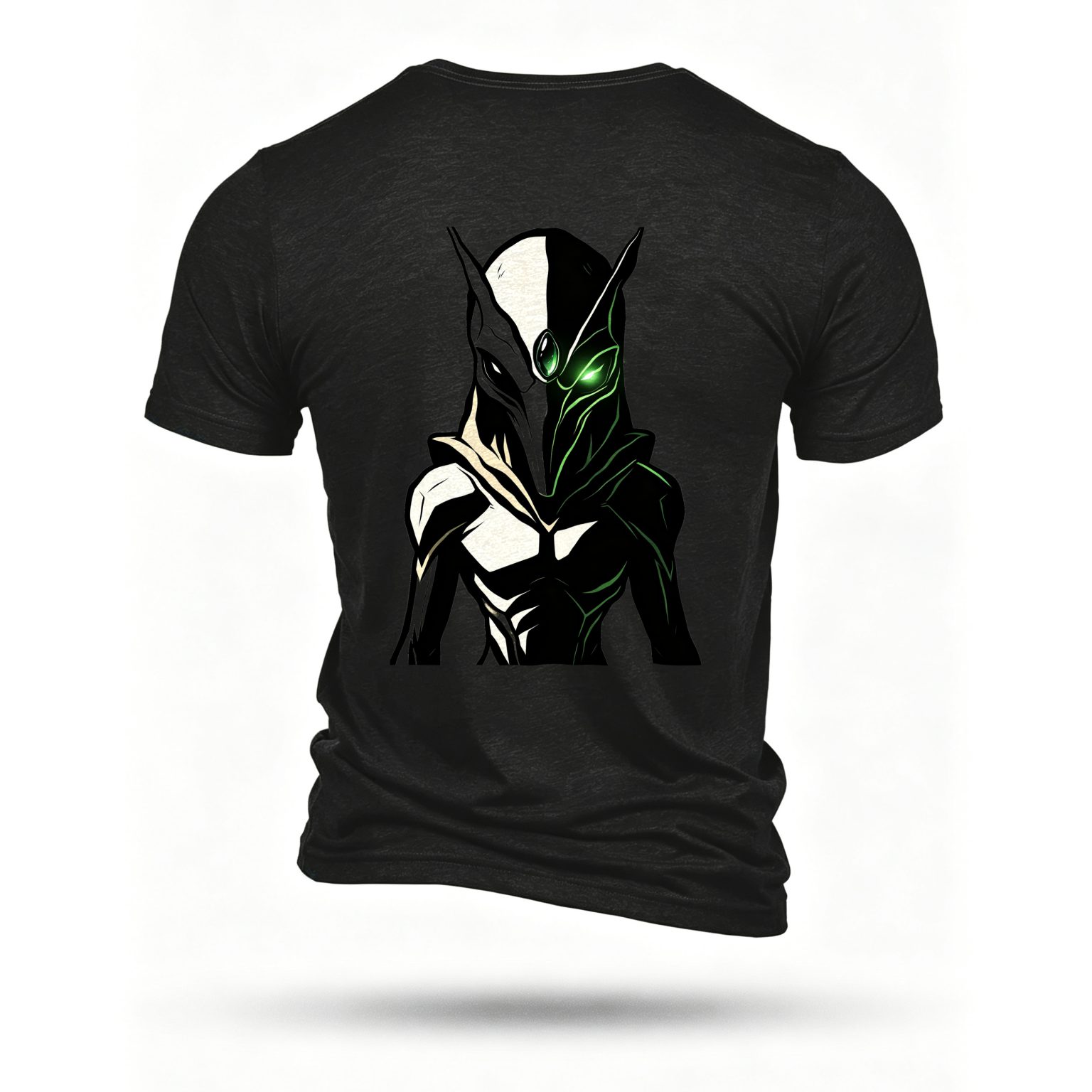 Black T-shirt, back print