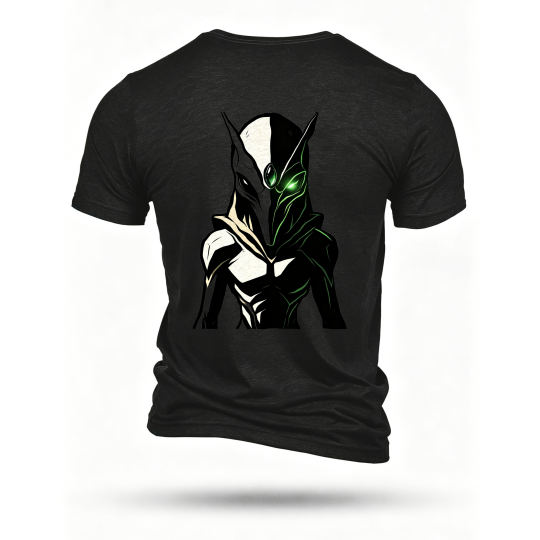 Black T-shirt, back print