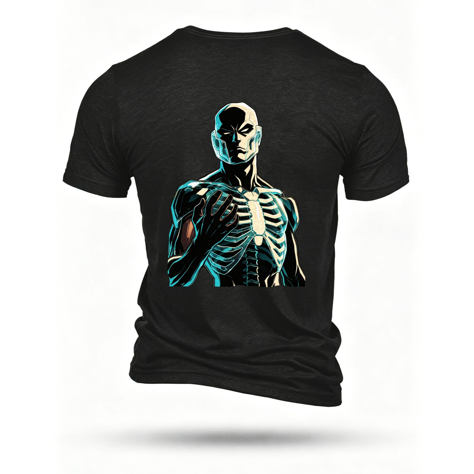 Black T-shirt, back print