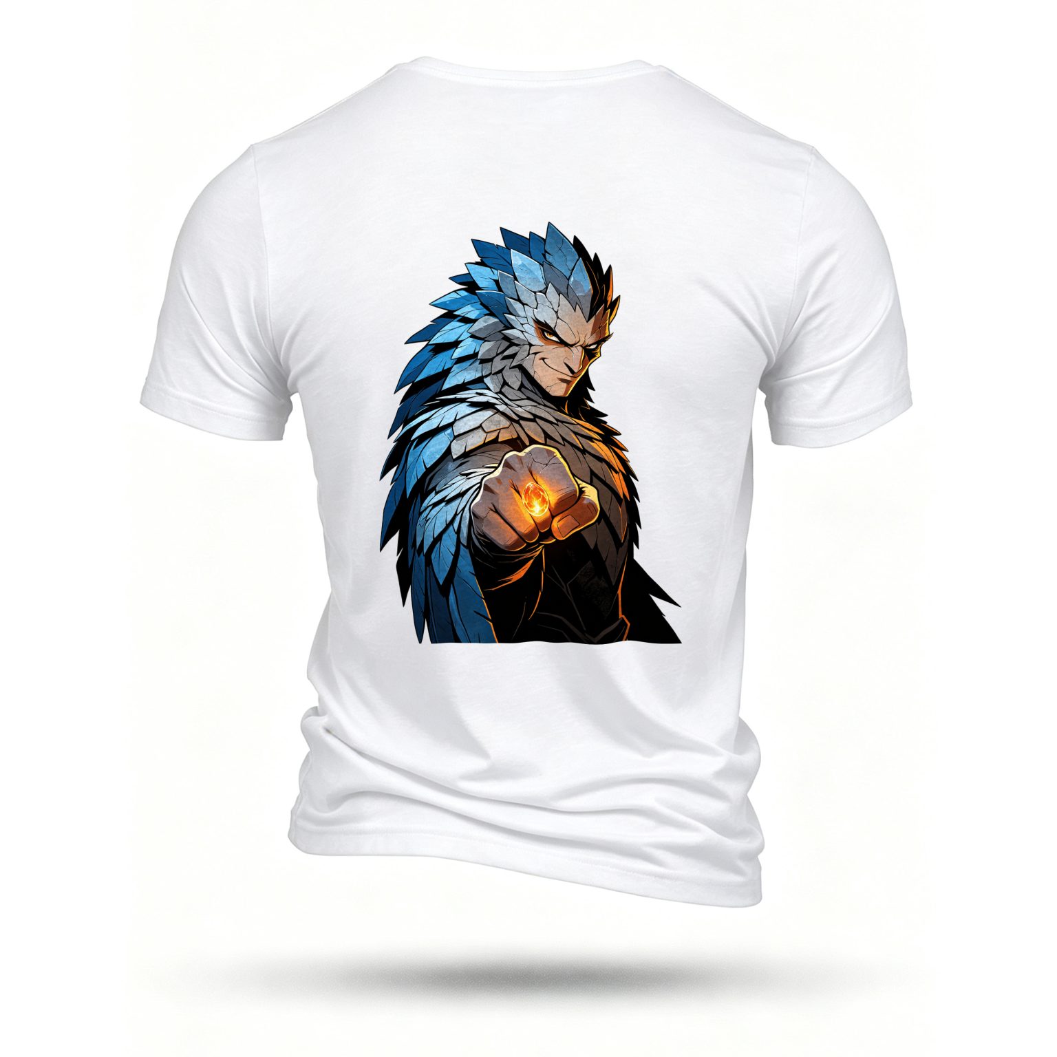 White T-shirt, back print