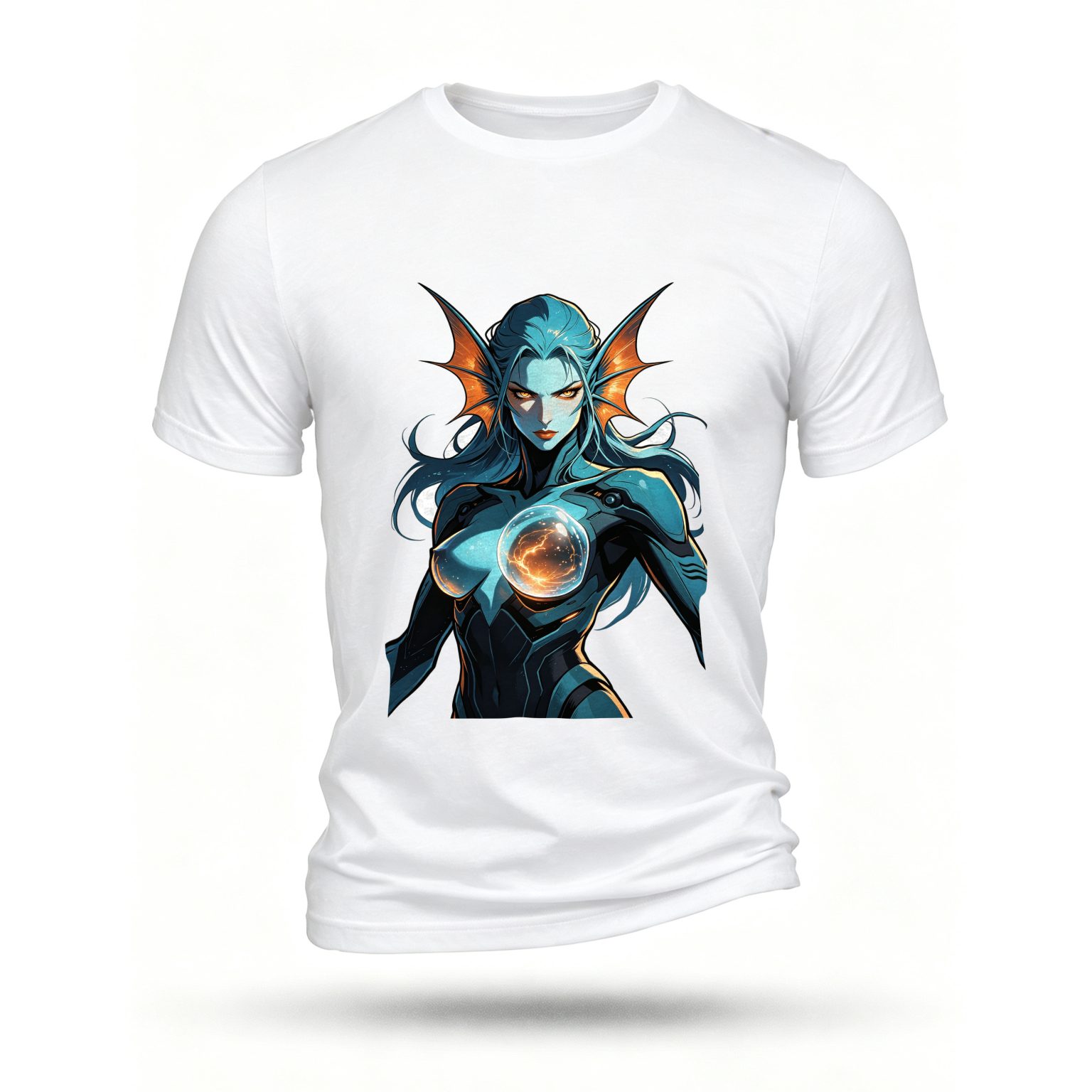 White T-shirt, front print