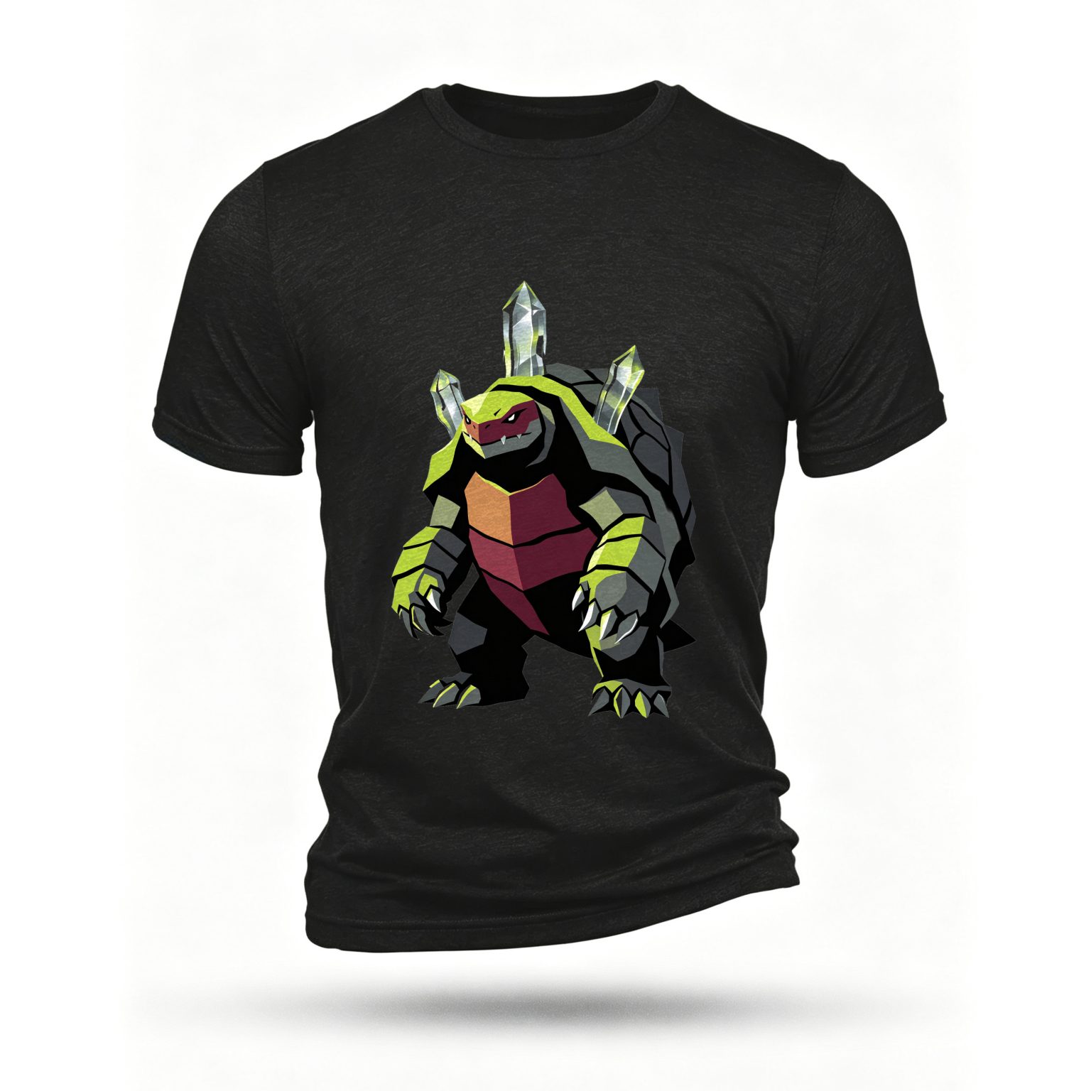 Black T-shirt, front print