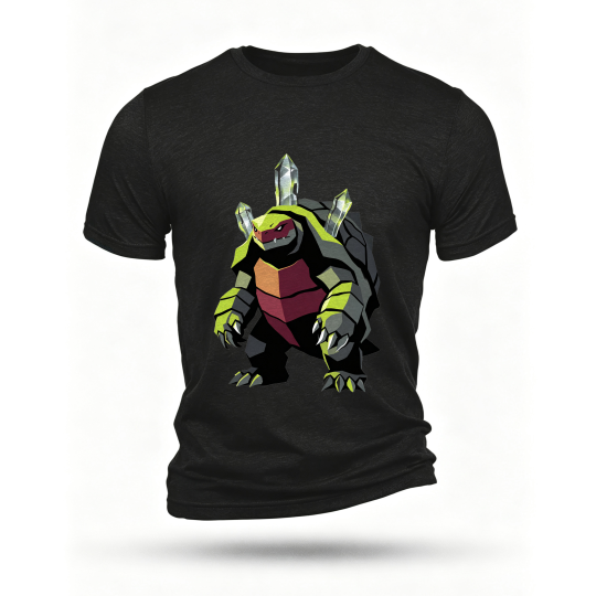 Black T-shirt, front print