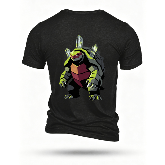 Black T-shirt, back print