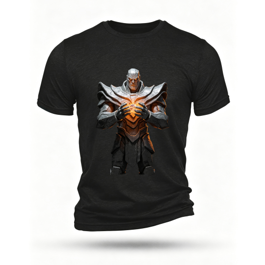 Black T-shirt, front print