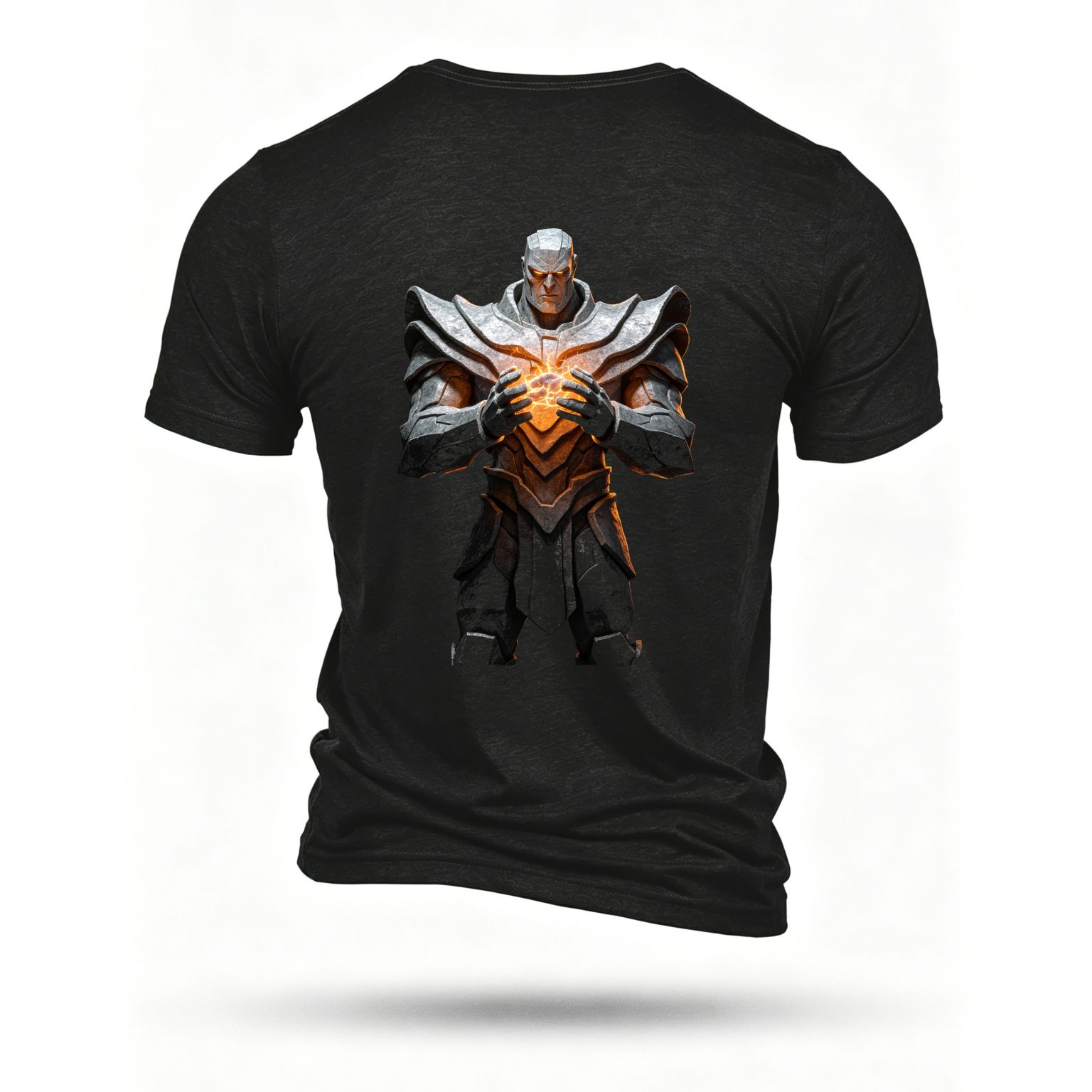Black T-shirt, back print