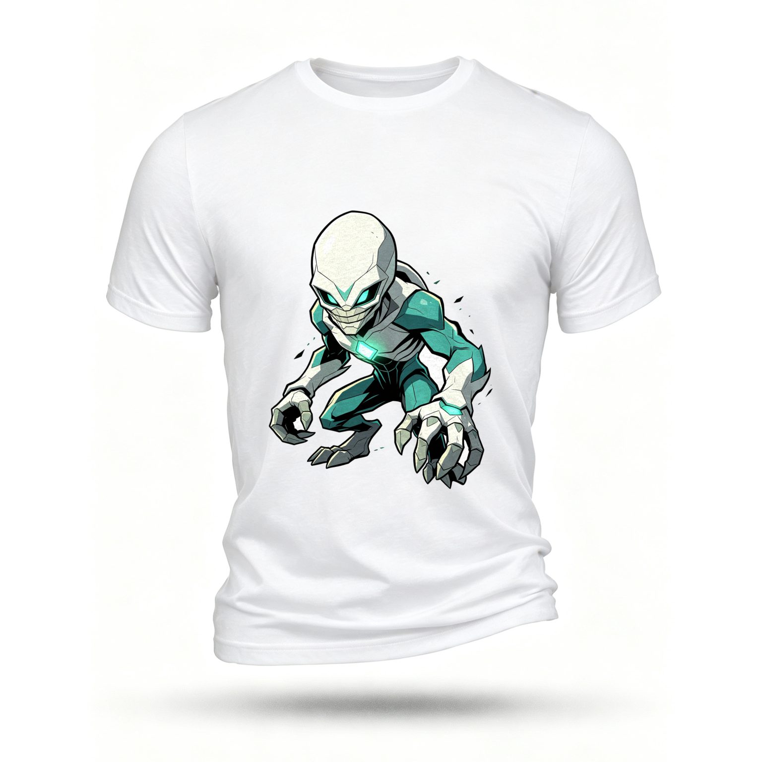 White T-shirt, front print