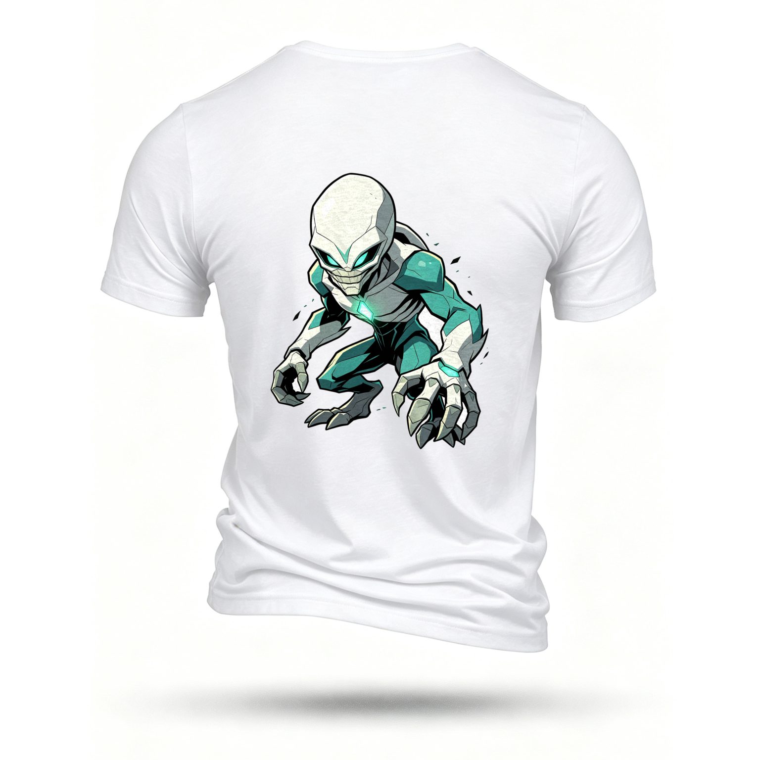 White T-shirt, back print
