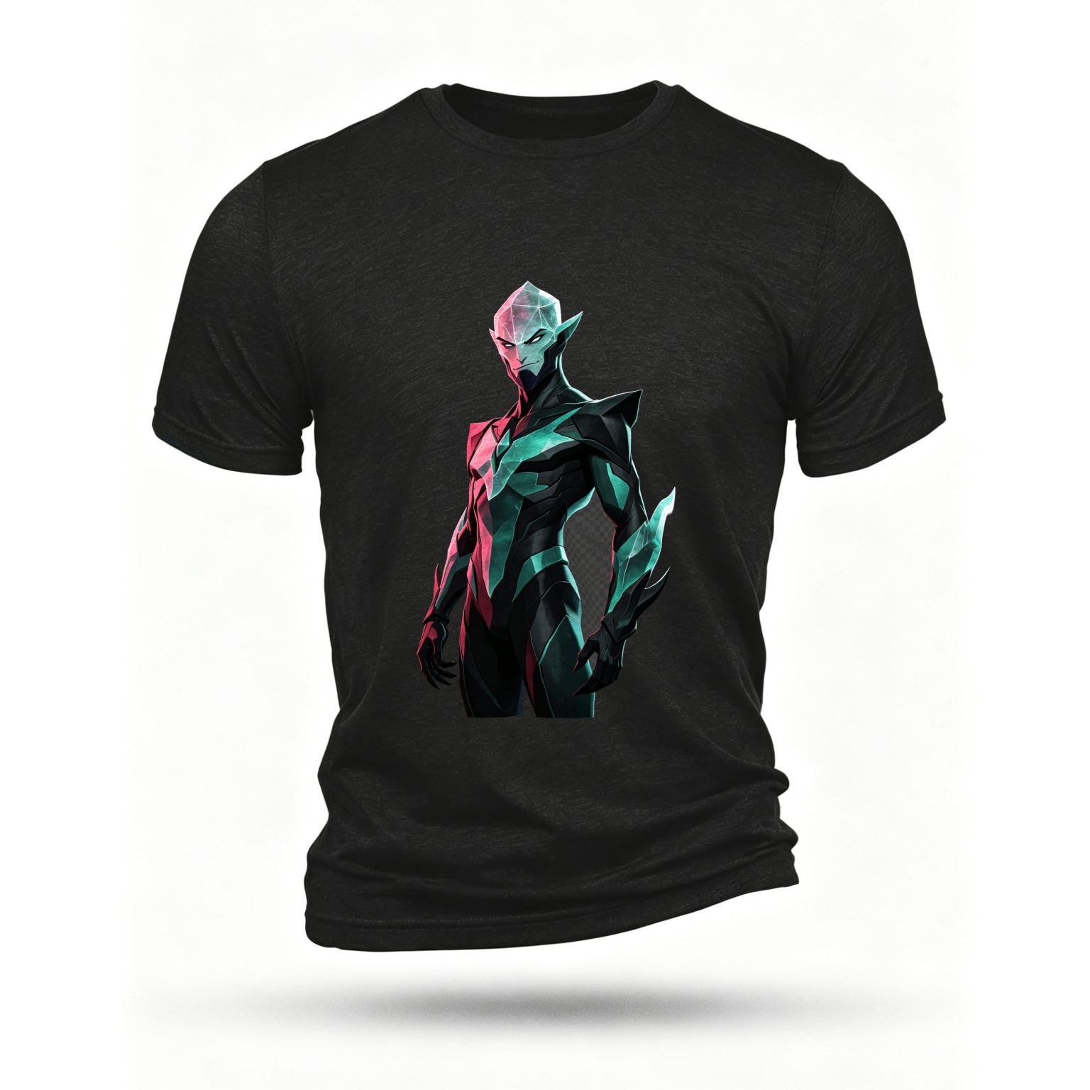 Black T-shirt, front print