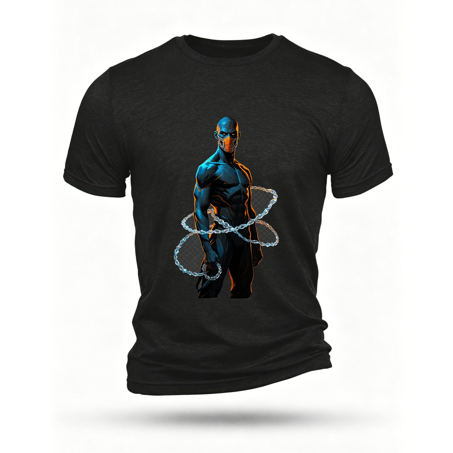 Black T-shirt, front print