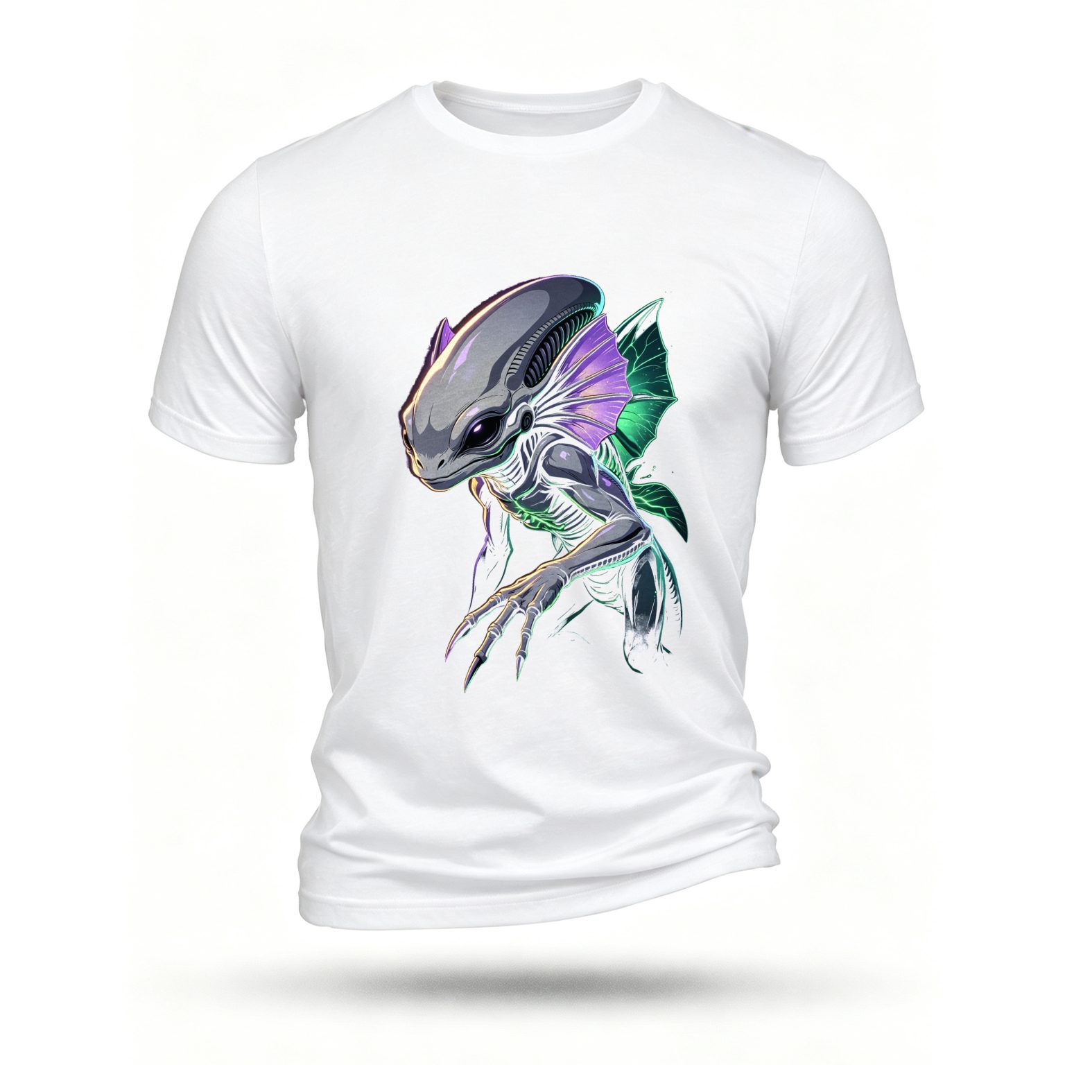 White T-shirt, front print