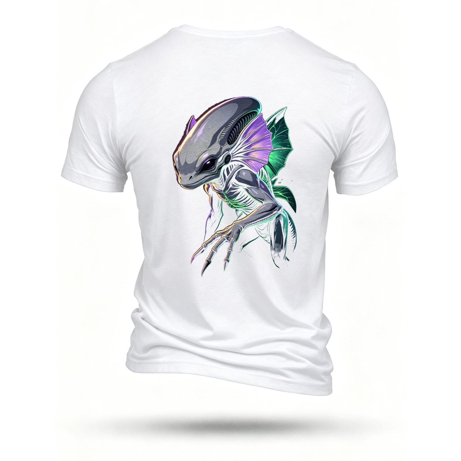 White T-shirt, back print