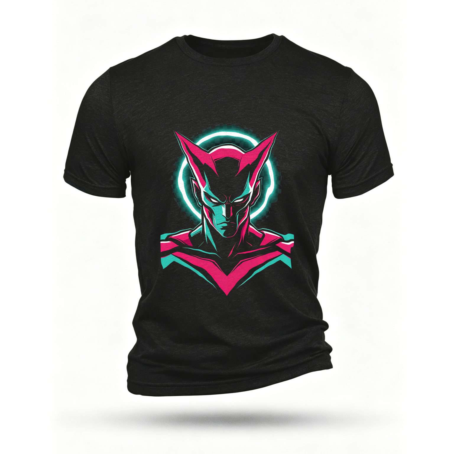 Black T-shirt, front print