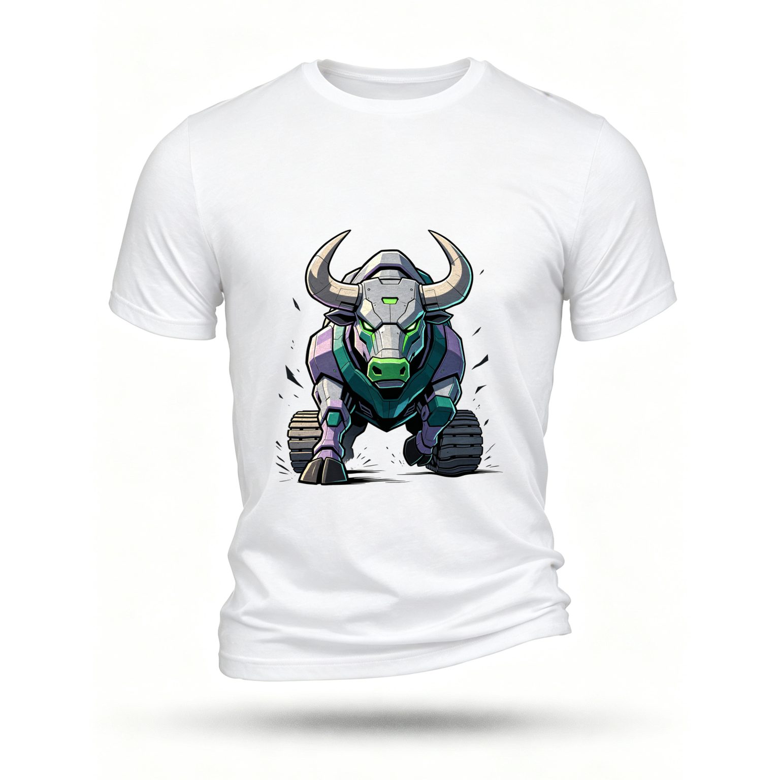 White T-shirt, front print