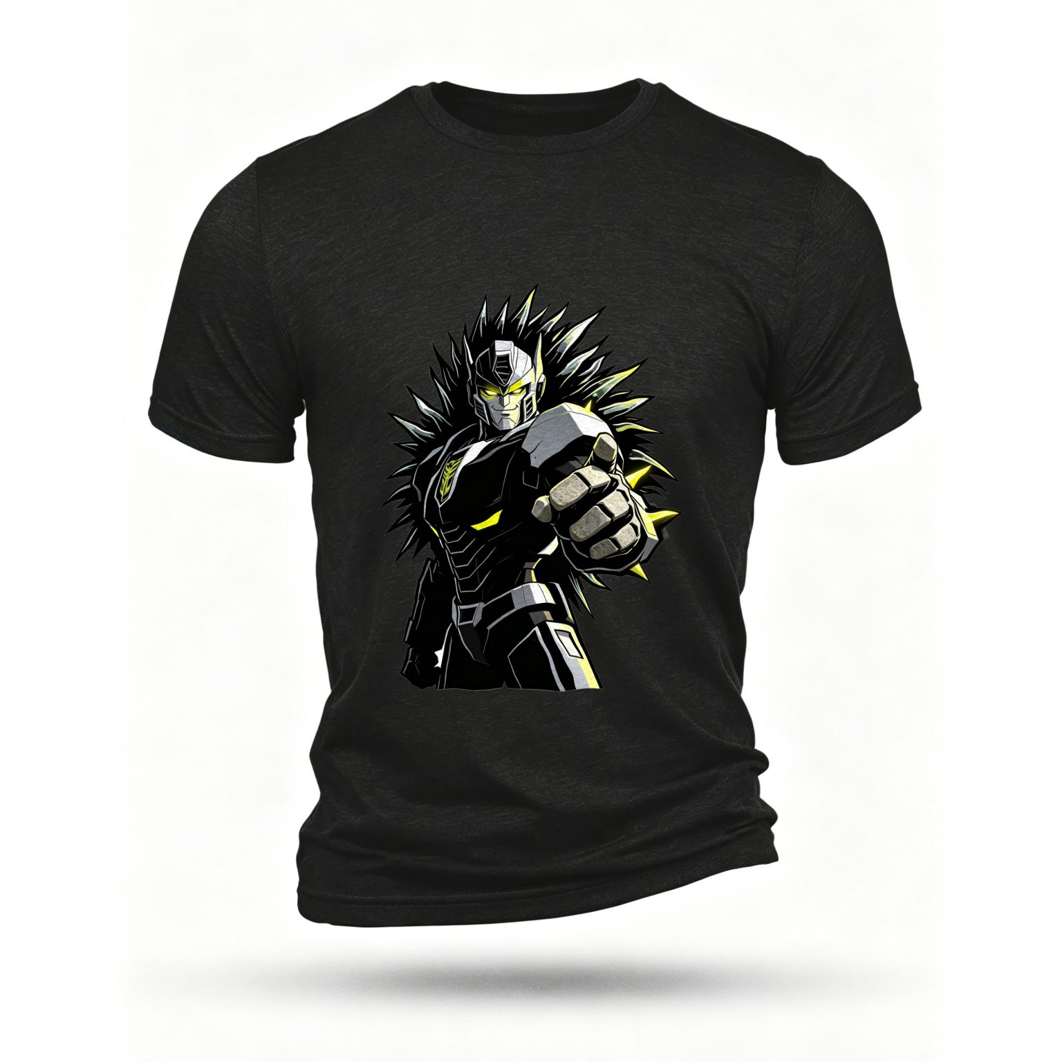 Black T-shirt, front print