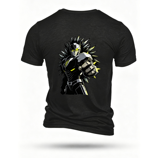 Black T-shirt, back print