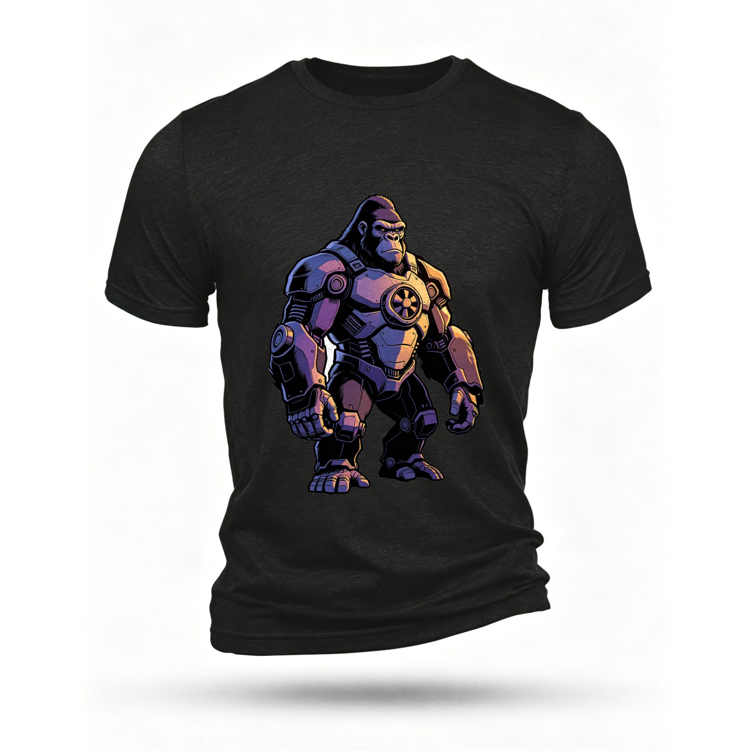 Black T-shirt, front print
