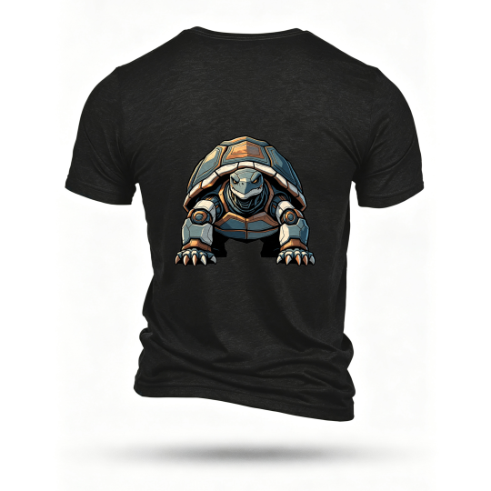 Black T-shirt, back print