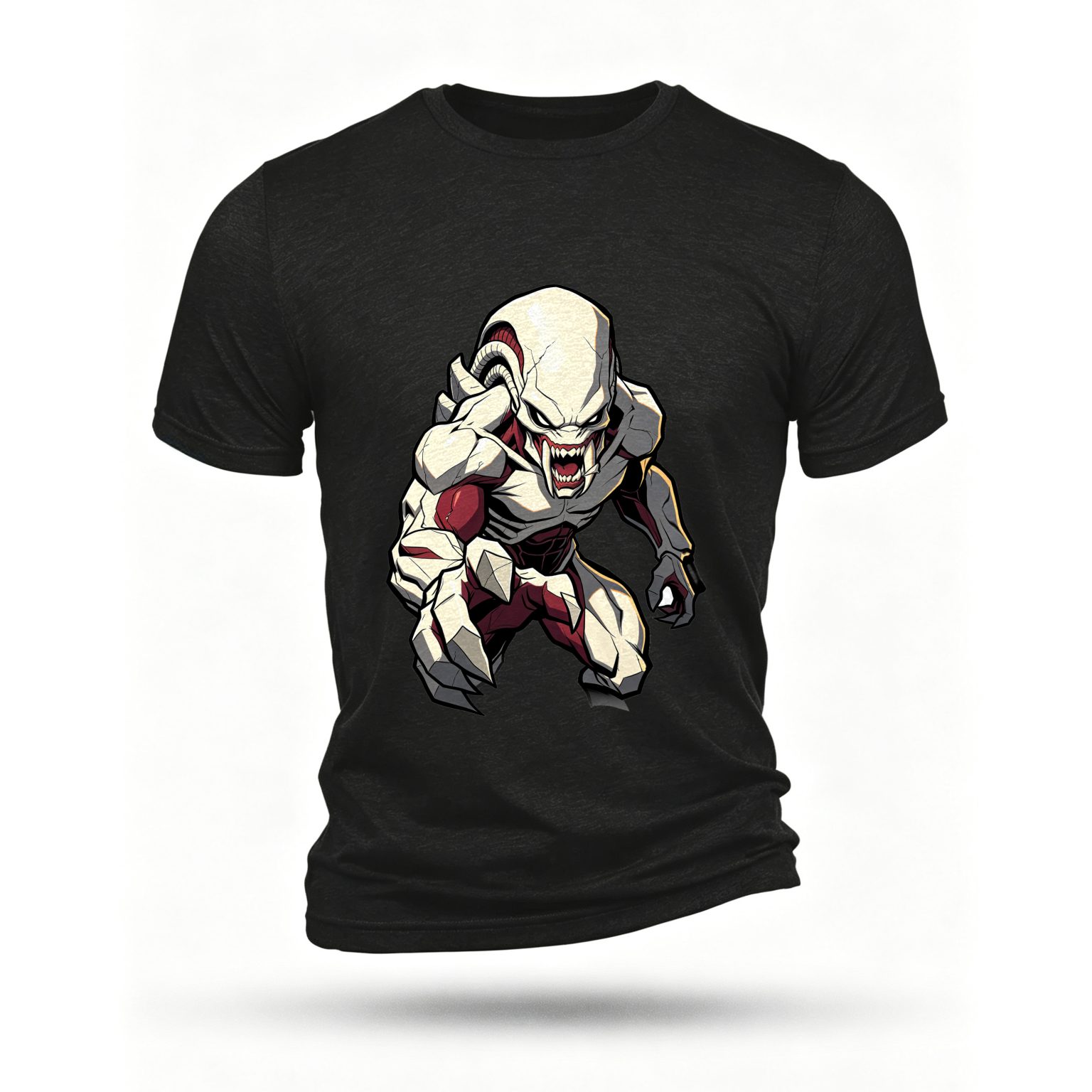 Black T-shirt, front print