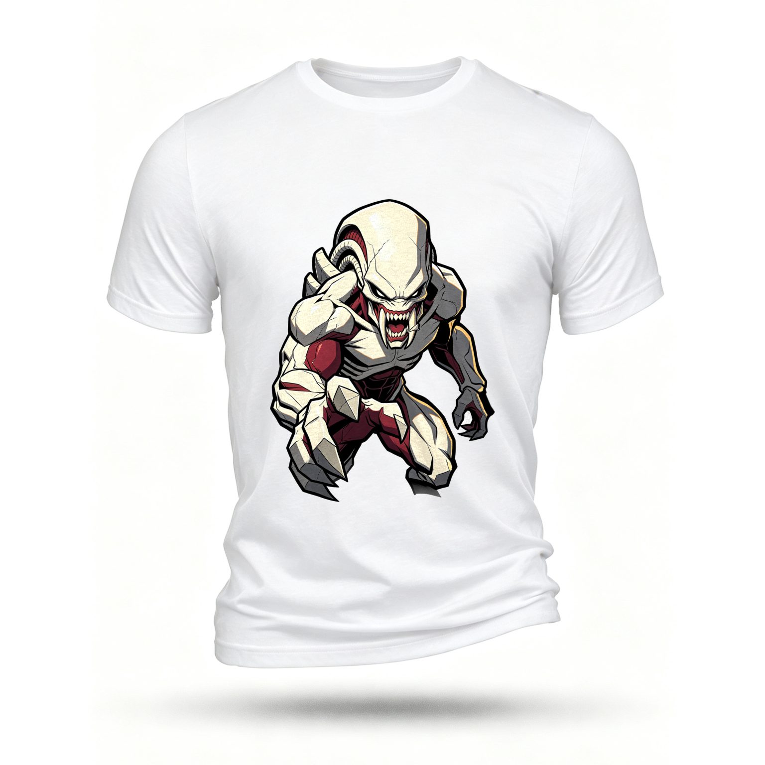 White T-shirt, front print