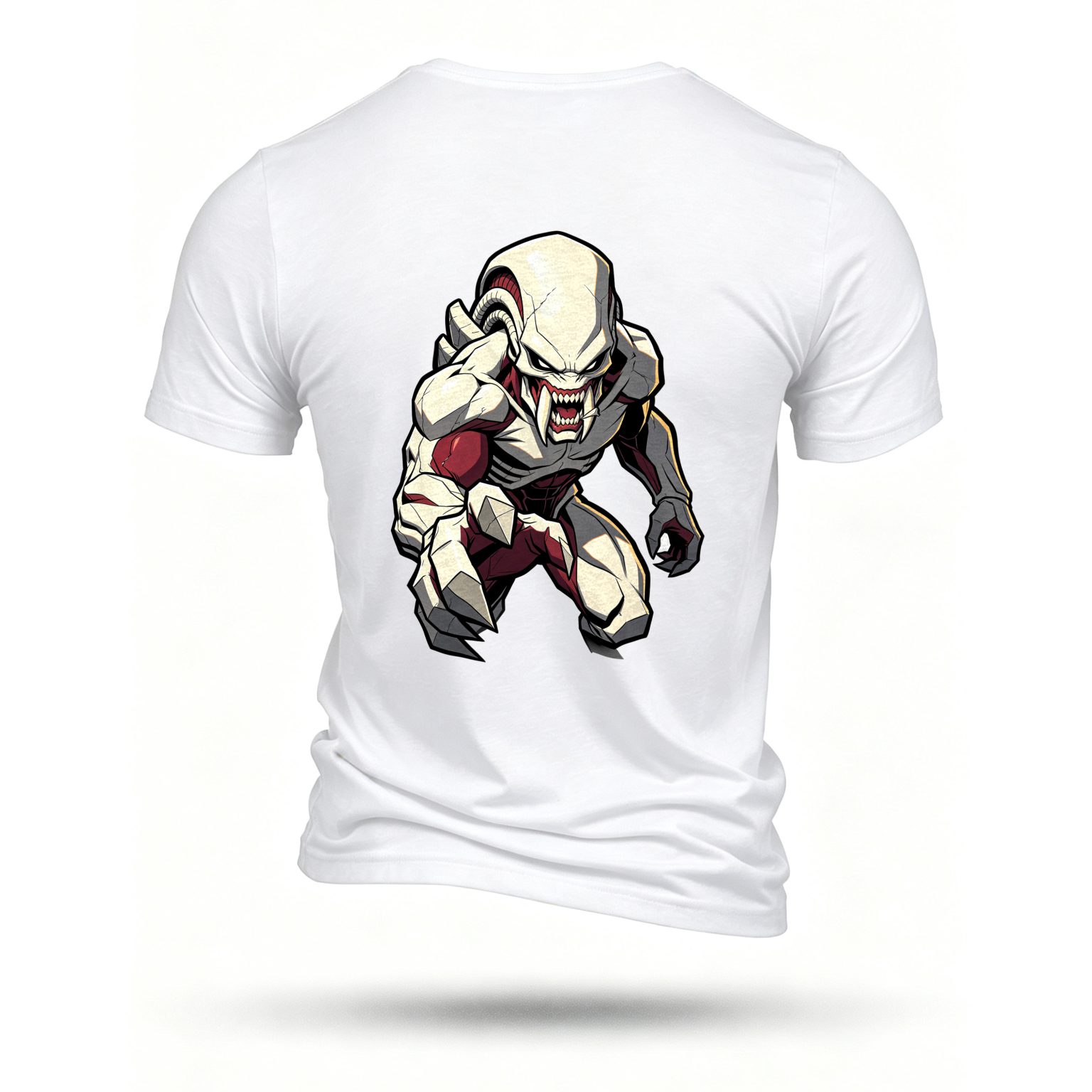 White T-shirt, back print