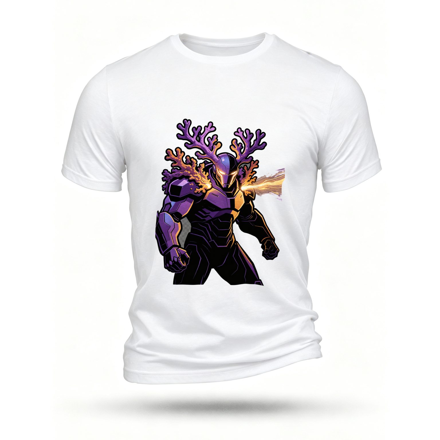 White T-shirt, front print