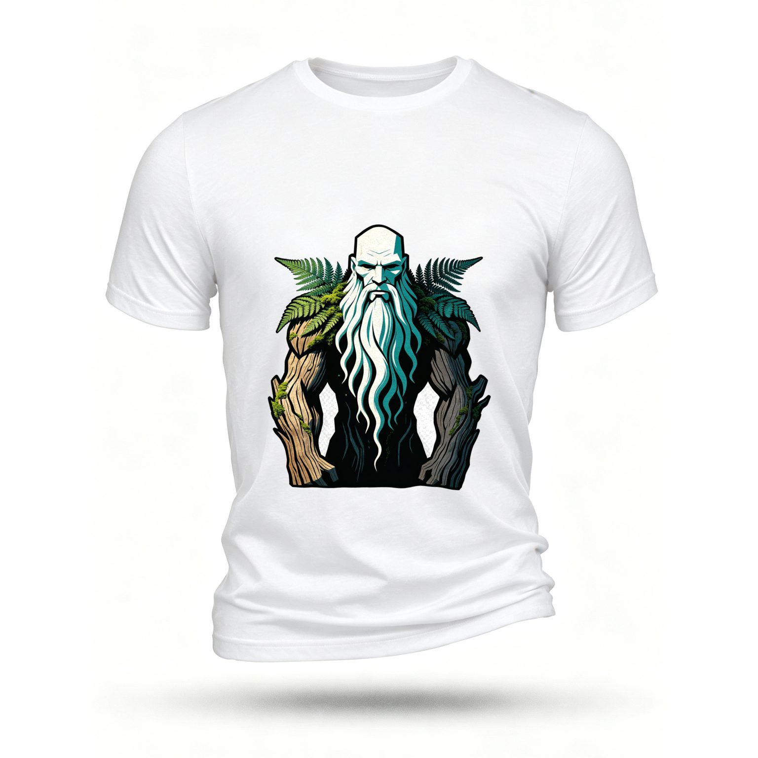 White T-shirt, front print