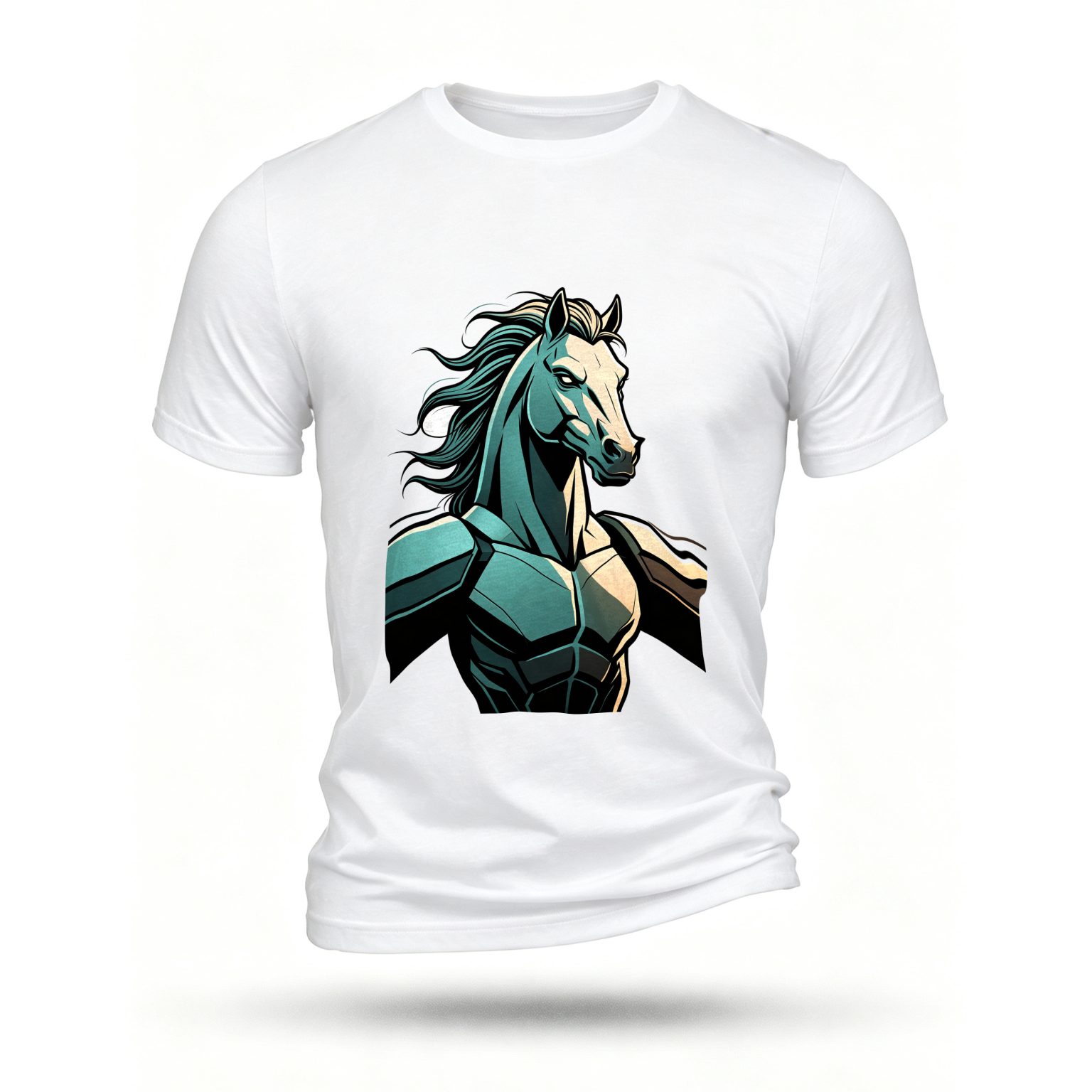 White T-shirt, front print
