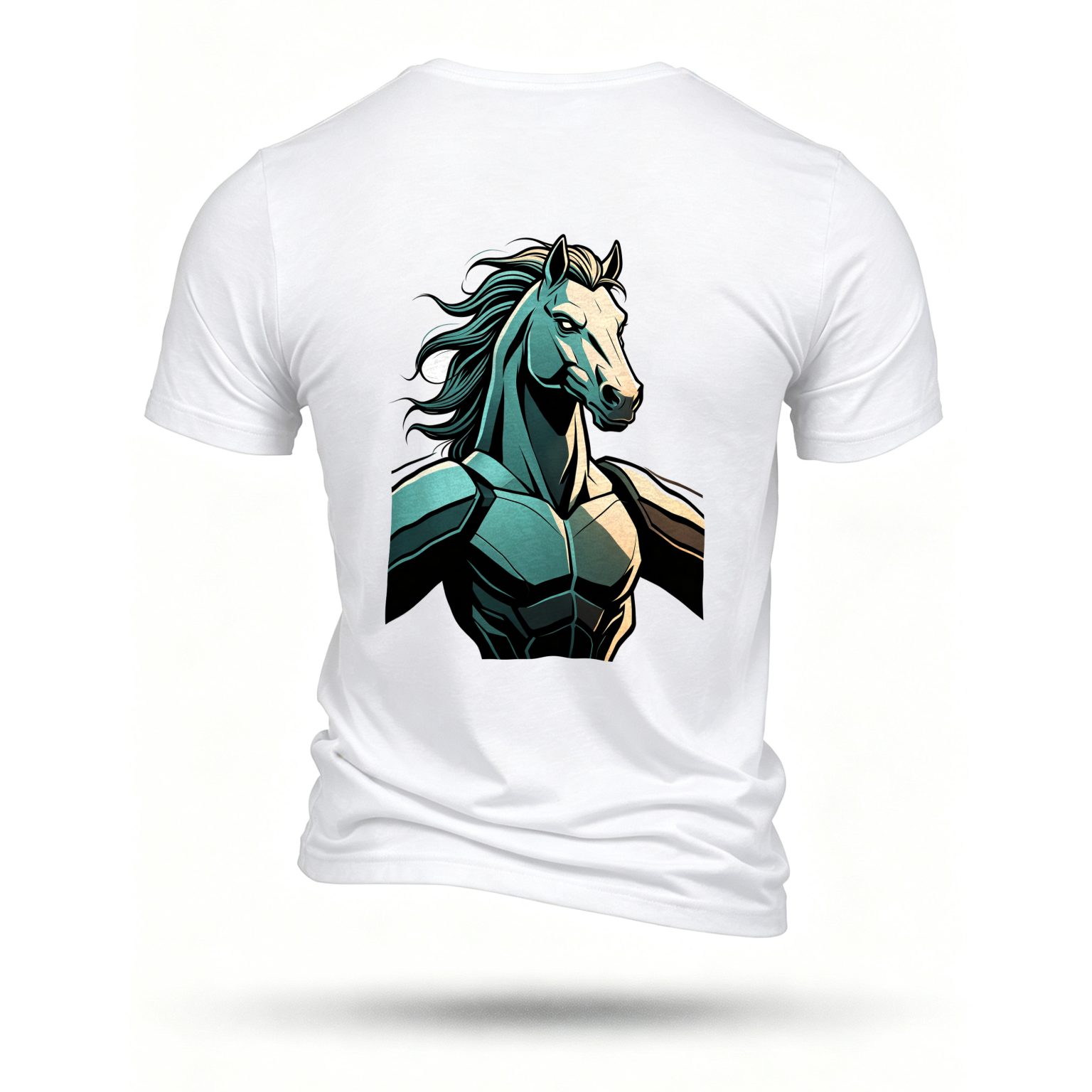 White T-shirt, back print