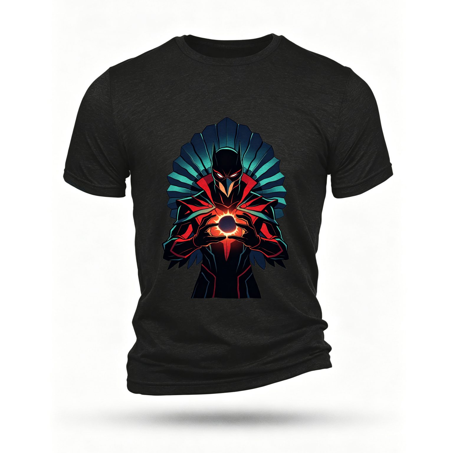 Black T-shirt, front print