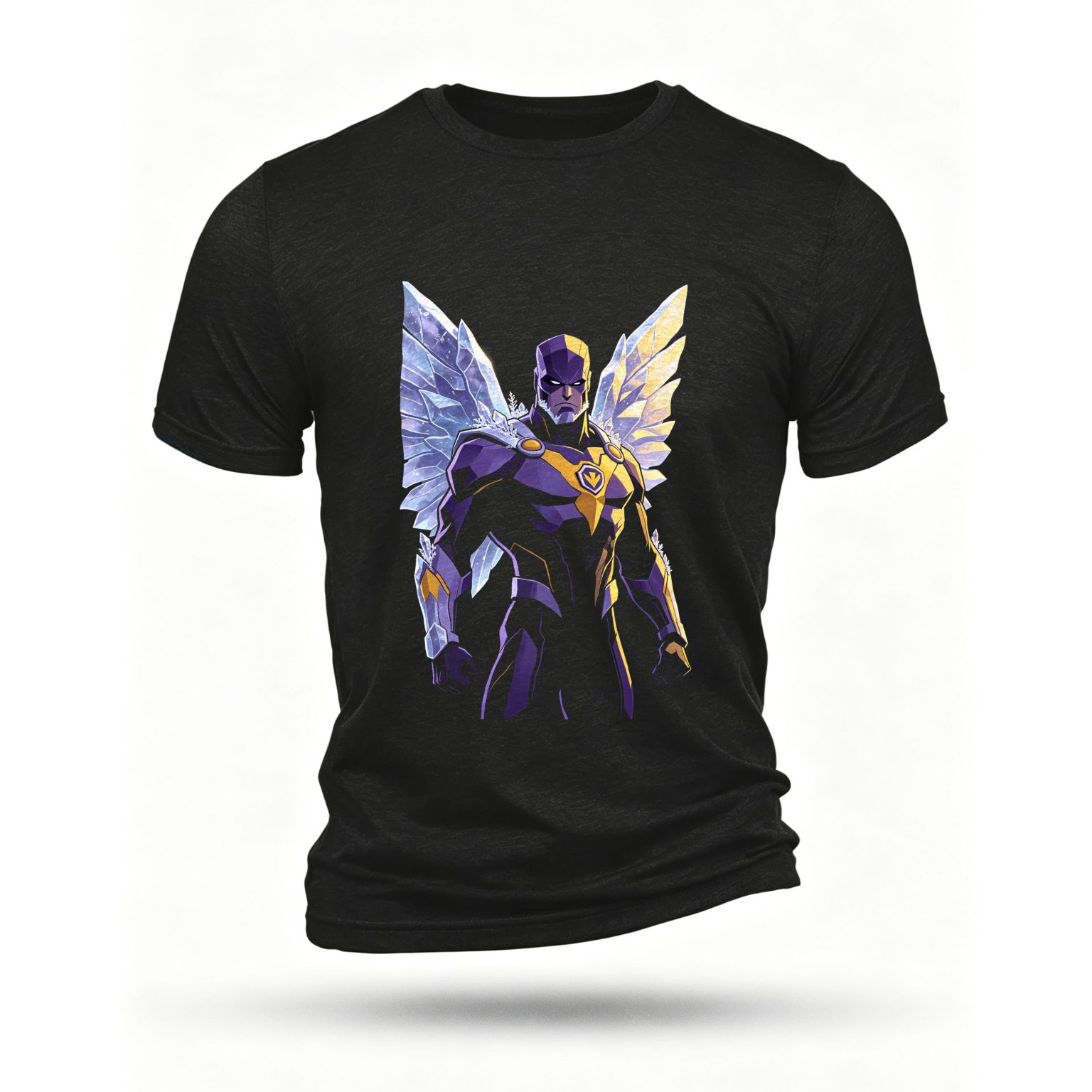 Black T-shirt, front print