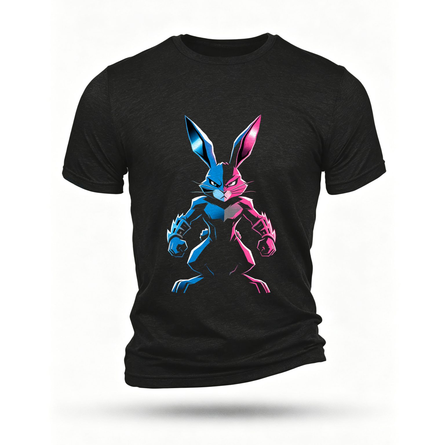 Black T-shirt, front print