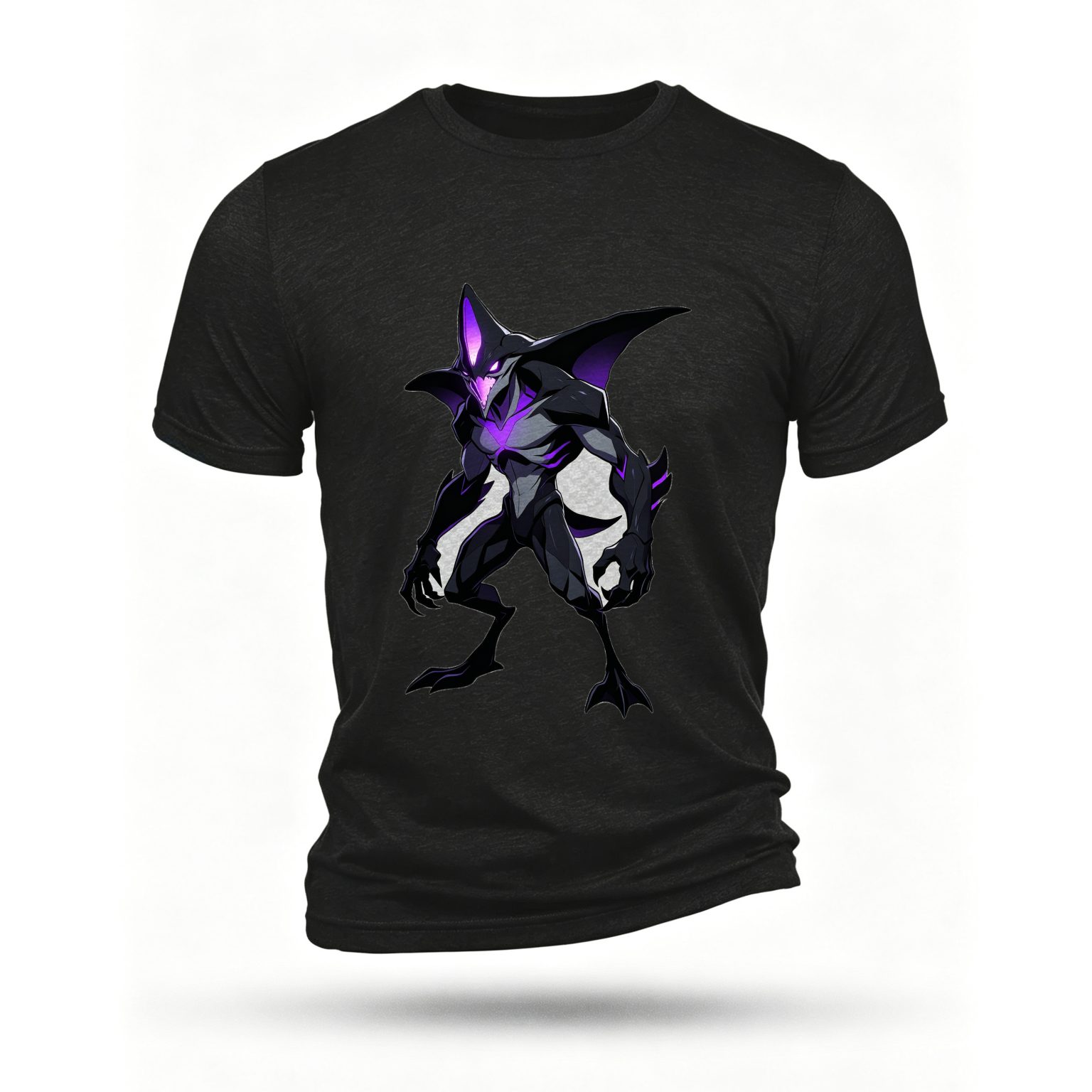 Black T-shirt, front print