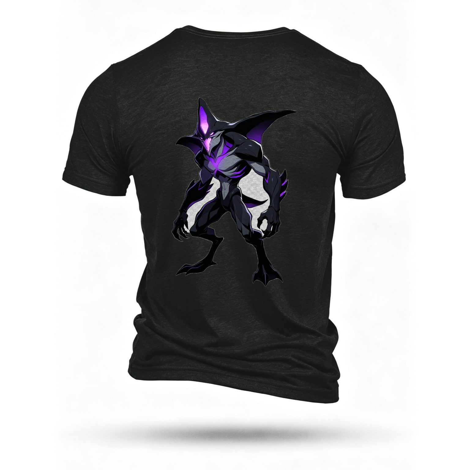 Black T-shirt, back print