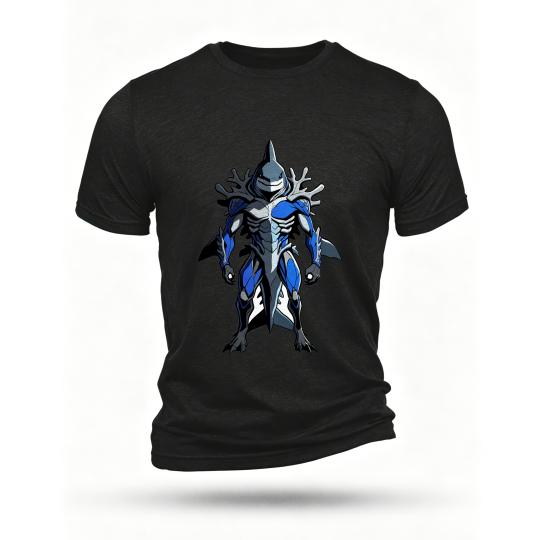 Black T-shirt, front print