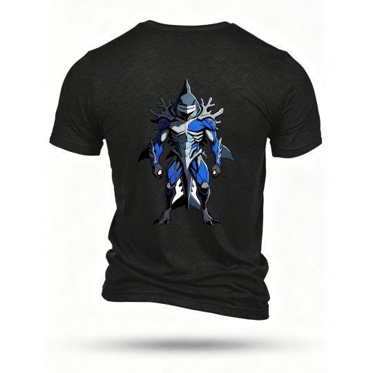 Black T-shirt, back print