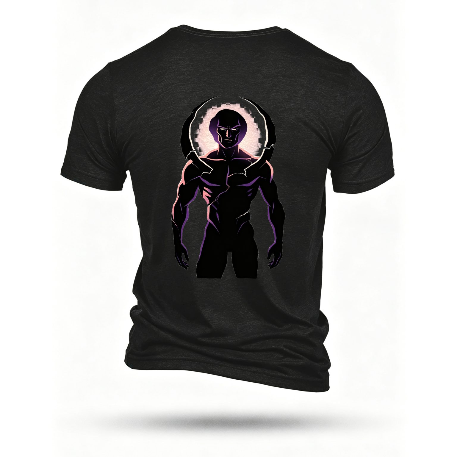 Black T-shirt, back print