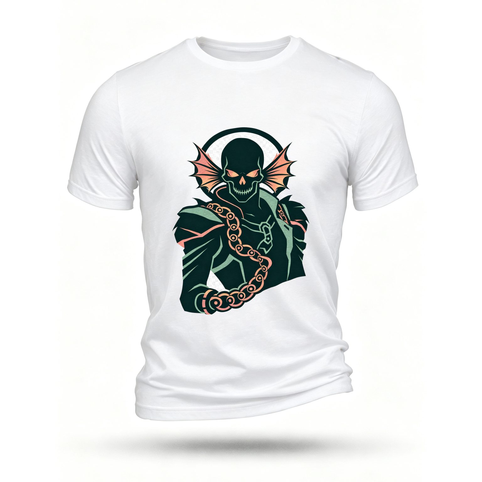 White T-shirt, front print