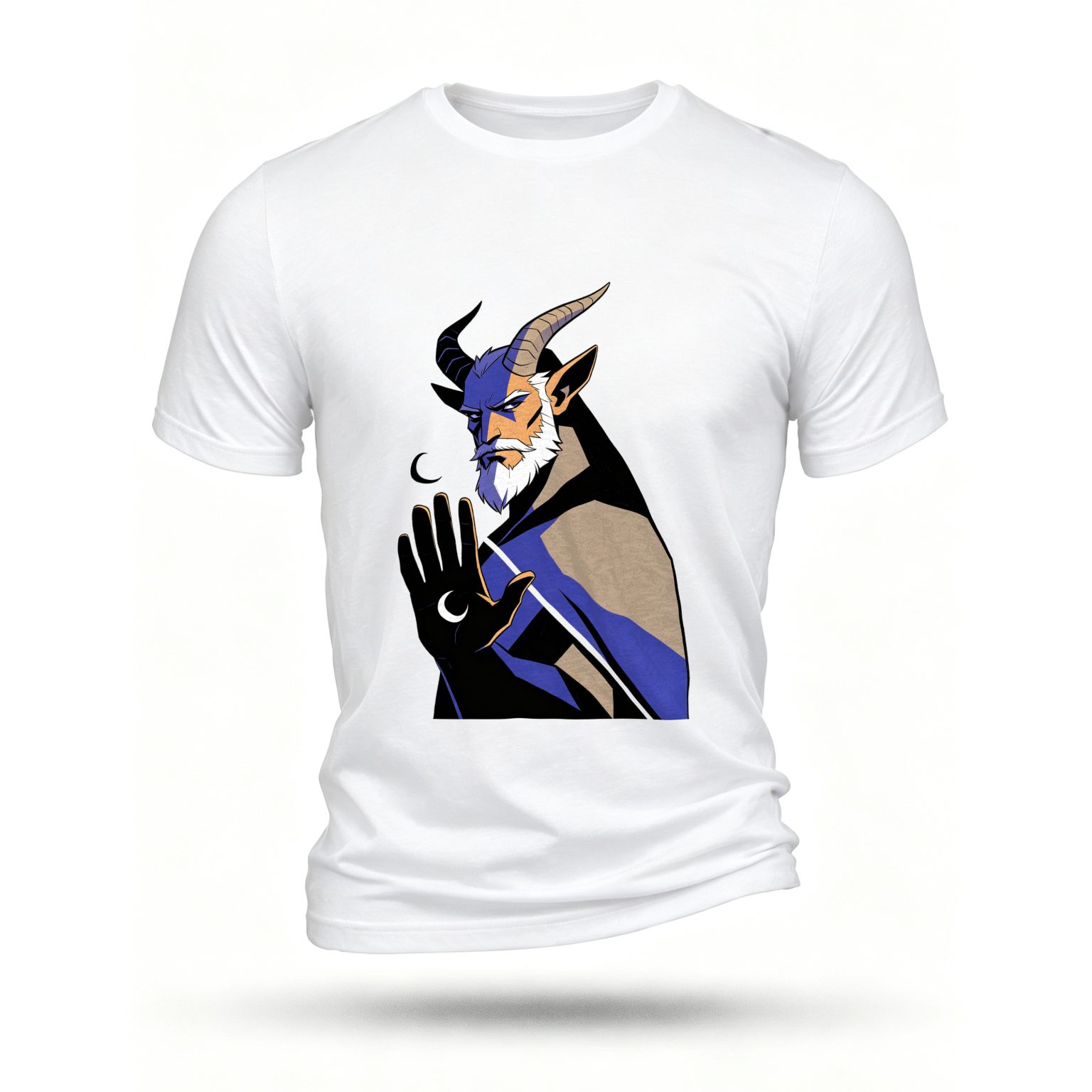White T-shirt, front print