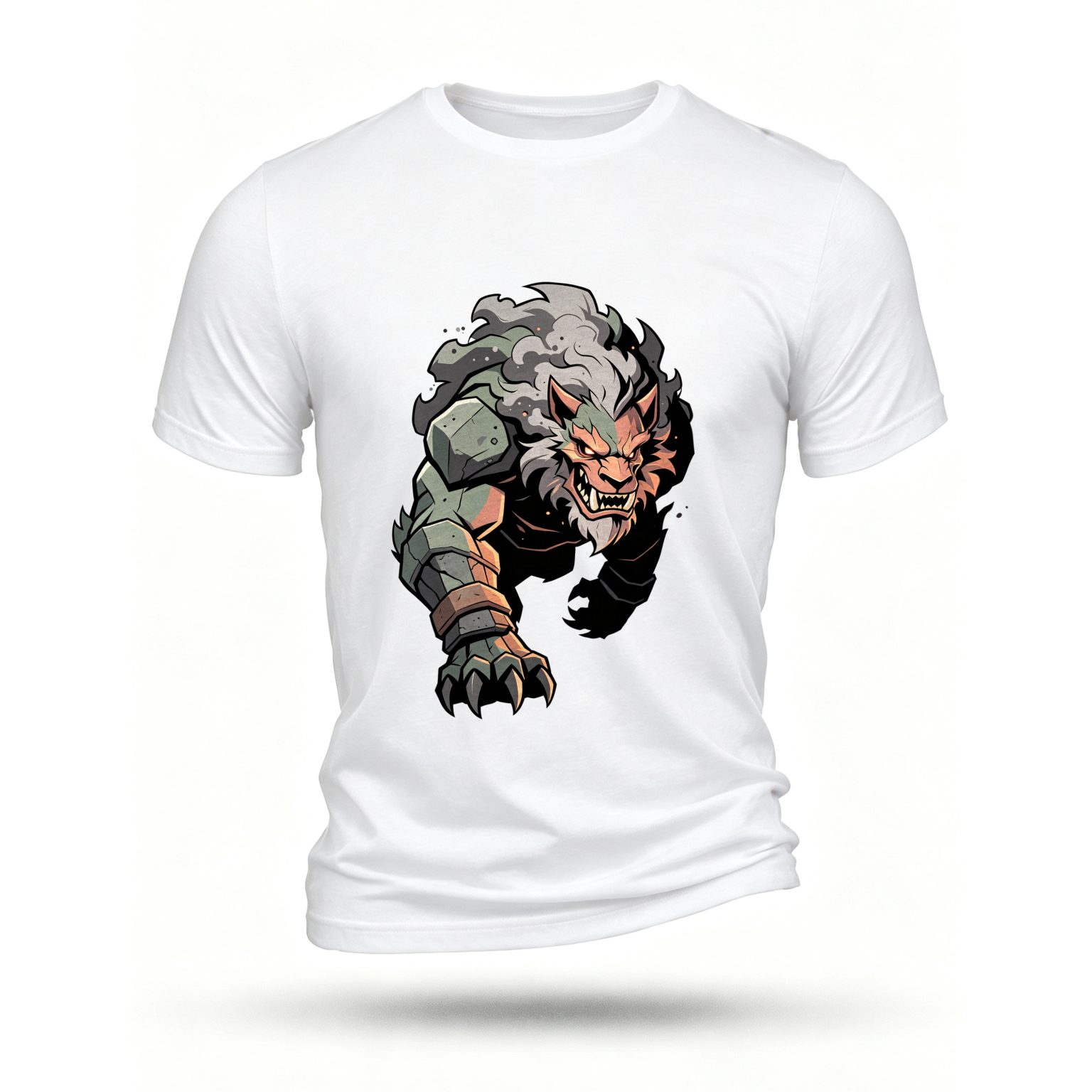White T-shirt, front print