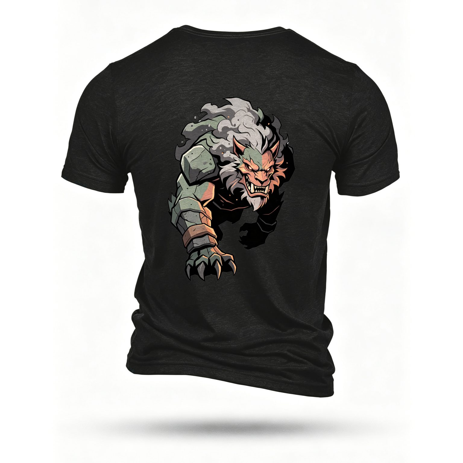 Black T-shirt, back print