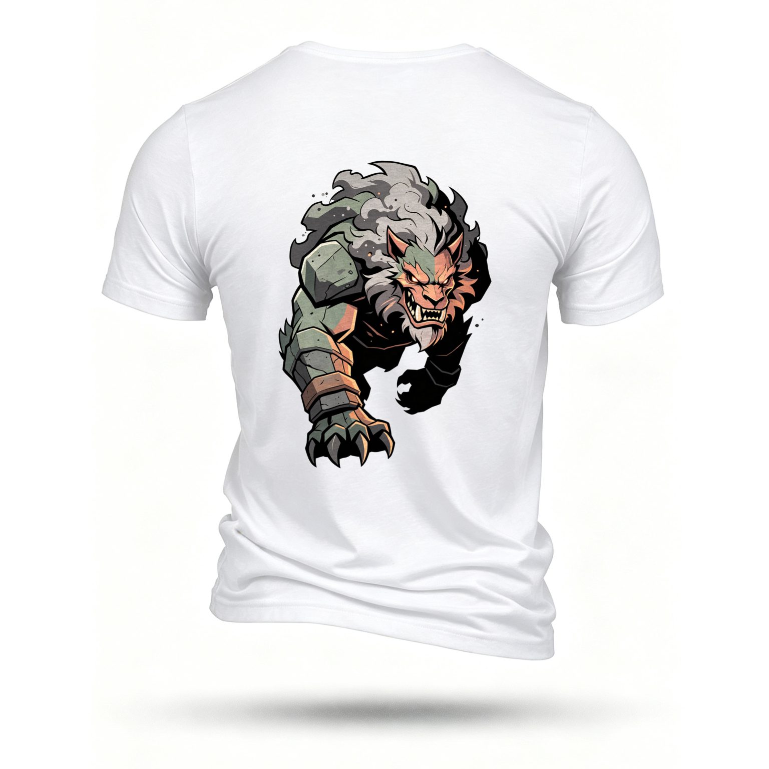 White T-shirt, back print